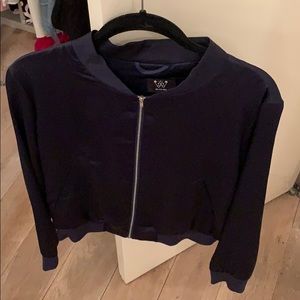 Six Crisp Days Navy Blue Bomber
